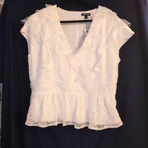Express Peplum Lace Top